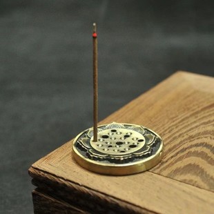 插香固定器高级感香托插香台家用插香底座莲花香插香座室内线香托