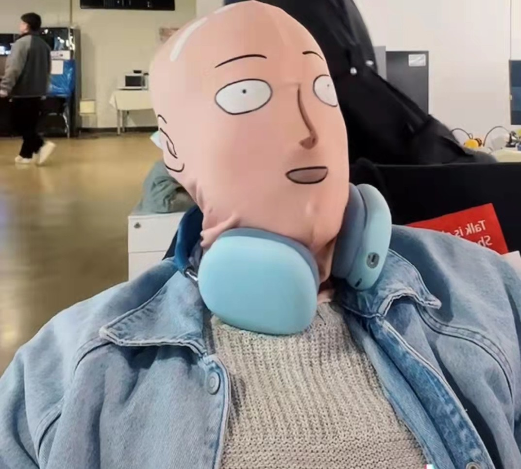 抖音同款霸哥bug头套一拳超人