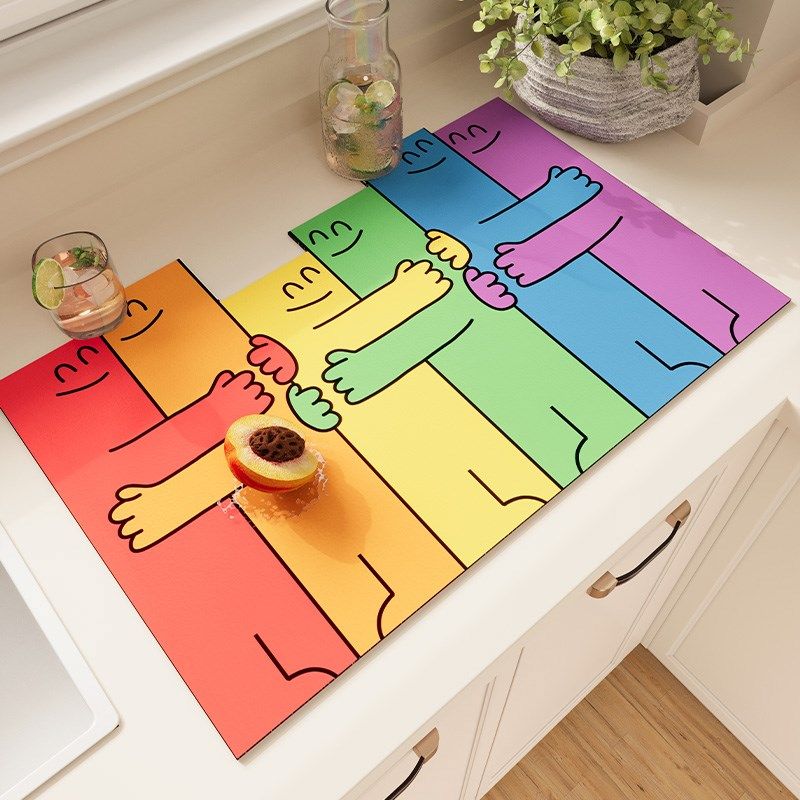 速发台具厨房沥水垫餐意碗盘餐垫控水吧创垫桌垫茶杯垫台面吸水垫,居家布艺,厨房地垫,淘宝优惠券,粉丝福利购,淘宝优惠卷