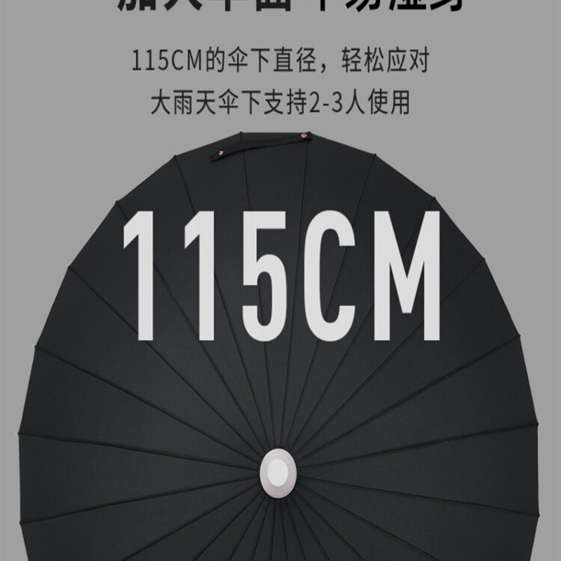 速发24骨防水套自动长柄雨伞男士大号双人加大加固抗风车载专用伞