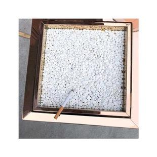 现货速发斤装菸灰缸白沙石子灭烟沙灭烟造景白沙石垃圾桶菸灰石英