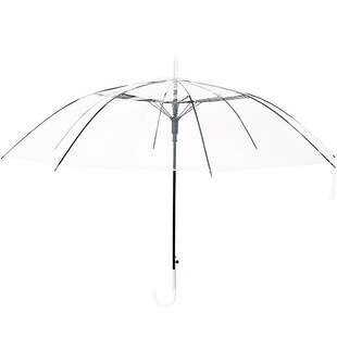 速发透明雨伞大量一次料塑性长伞高级感透明伞雨伞厂家雨柄伞