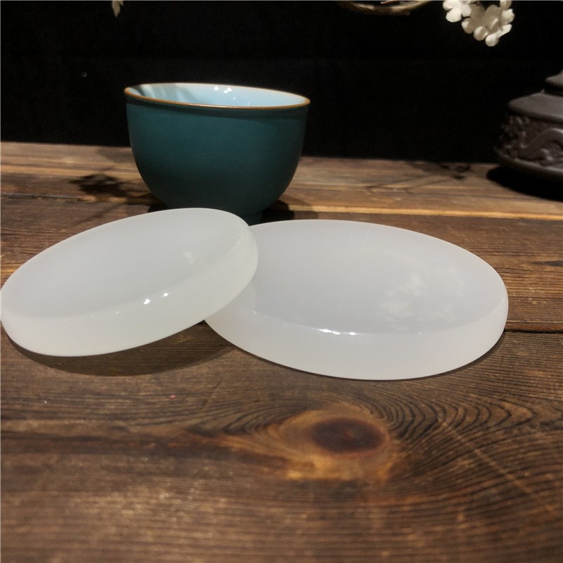 速发6cm小玉m1m玉石圆托盘杯垫杯托茶垫文艺8清新雅致生活白c盘