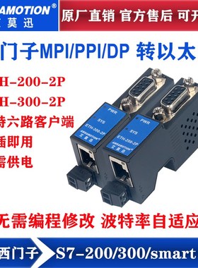速发适用PLC转以T网 0PI/PPI/DP通讯口扩展模块E太H-200/0M-2P