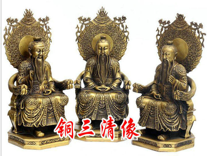 速发三清通祖三清祖师太上老君道天主元始神像铜像佛像