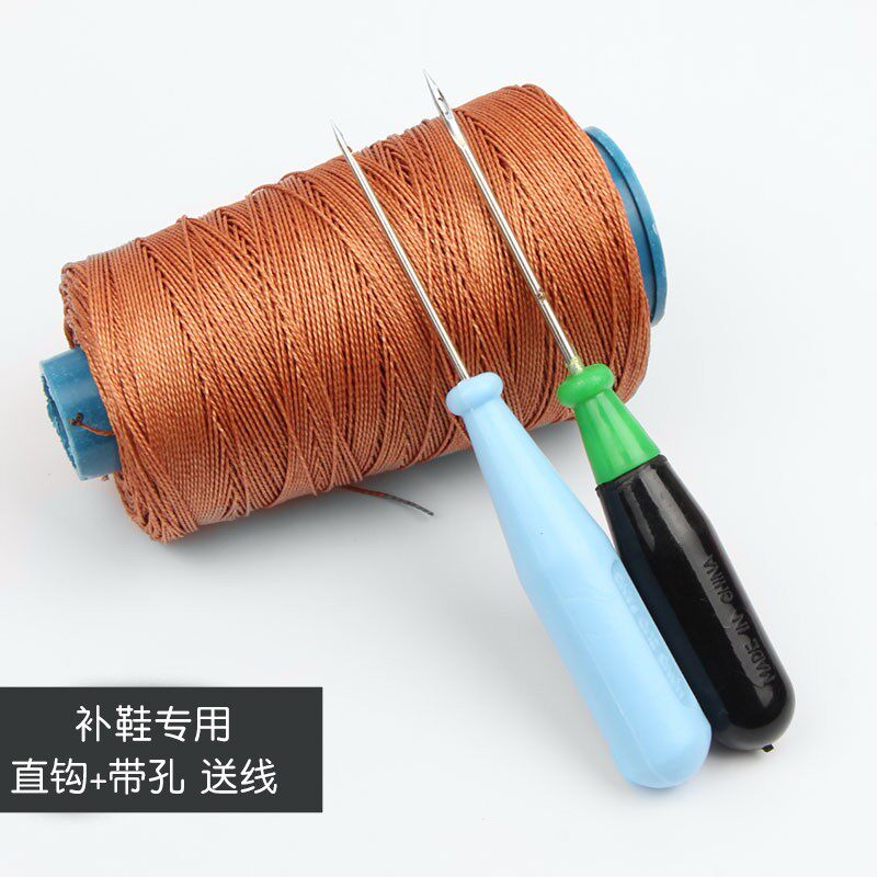 速发带钩带孔锥子工具打孔补鞋钩针套装缝鞋子修鞋底的锥子针上鞋