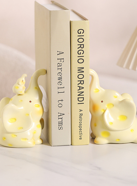 速发可爱小档书象摆件客厅儿童卧室书礼书架桌面装饰品系送人房物