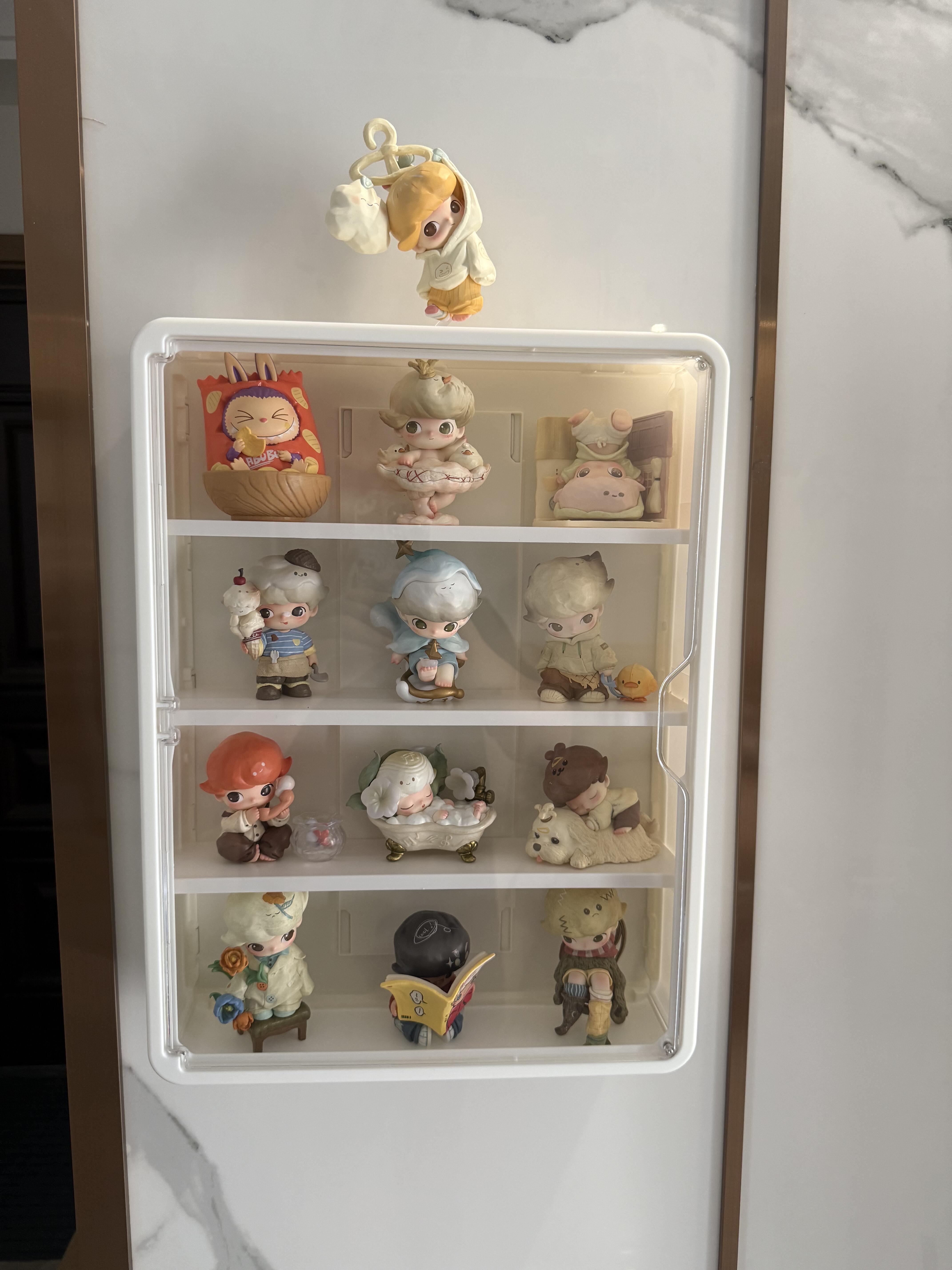 泡泡玛特dimoo如果今天星期八好大儿盲盒壁挂收纳多层展示柜造景