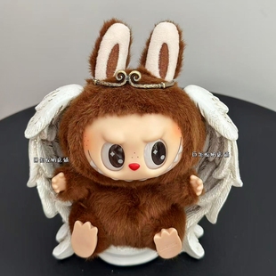 泡泡玛特拉布布搪胶123代悟空天使翅膀底座盲盒收纳手办展示道具