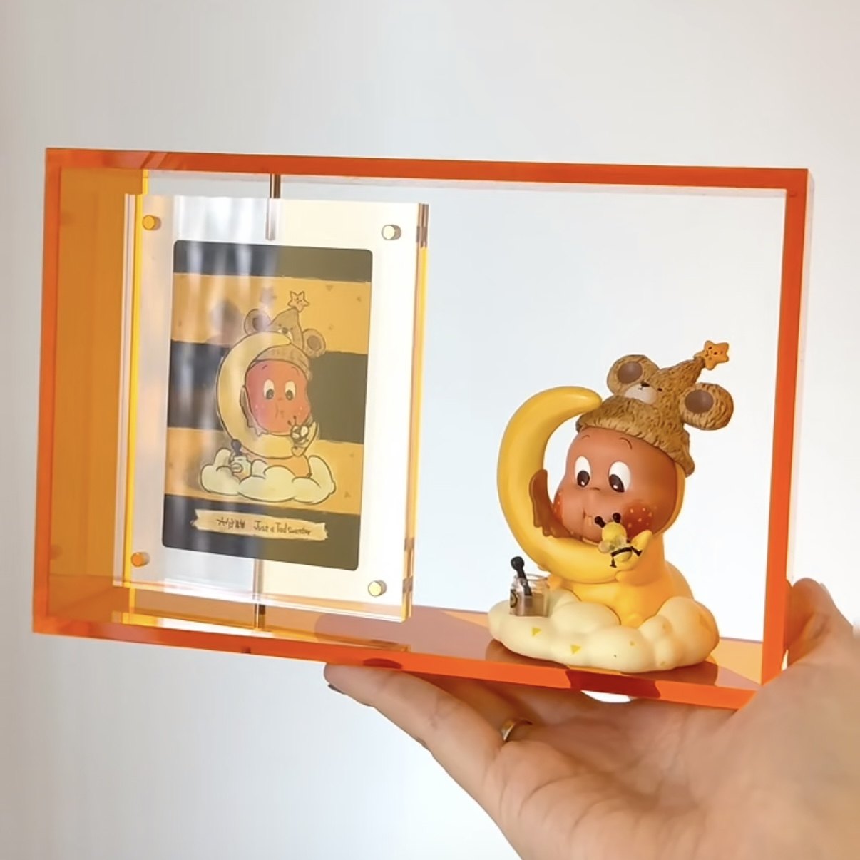 新泡泡玛特123456代星星人亚克力盲盒手办卡片收纳透明防尘展示架,收纳整理,手办收纳盒,淘宝优惠券,粉丝福利购,淘宝优惠卷