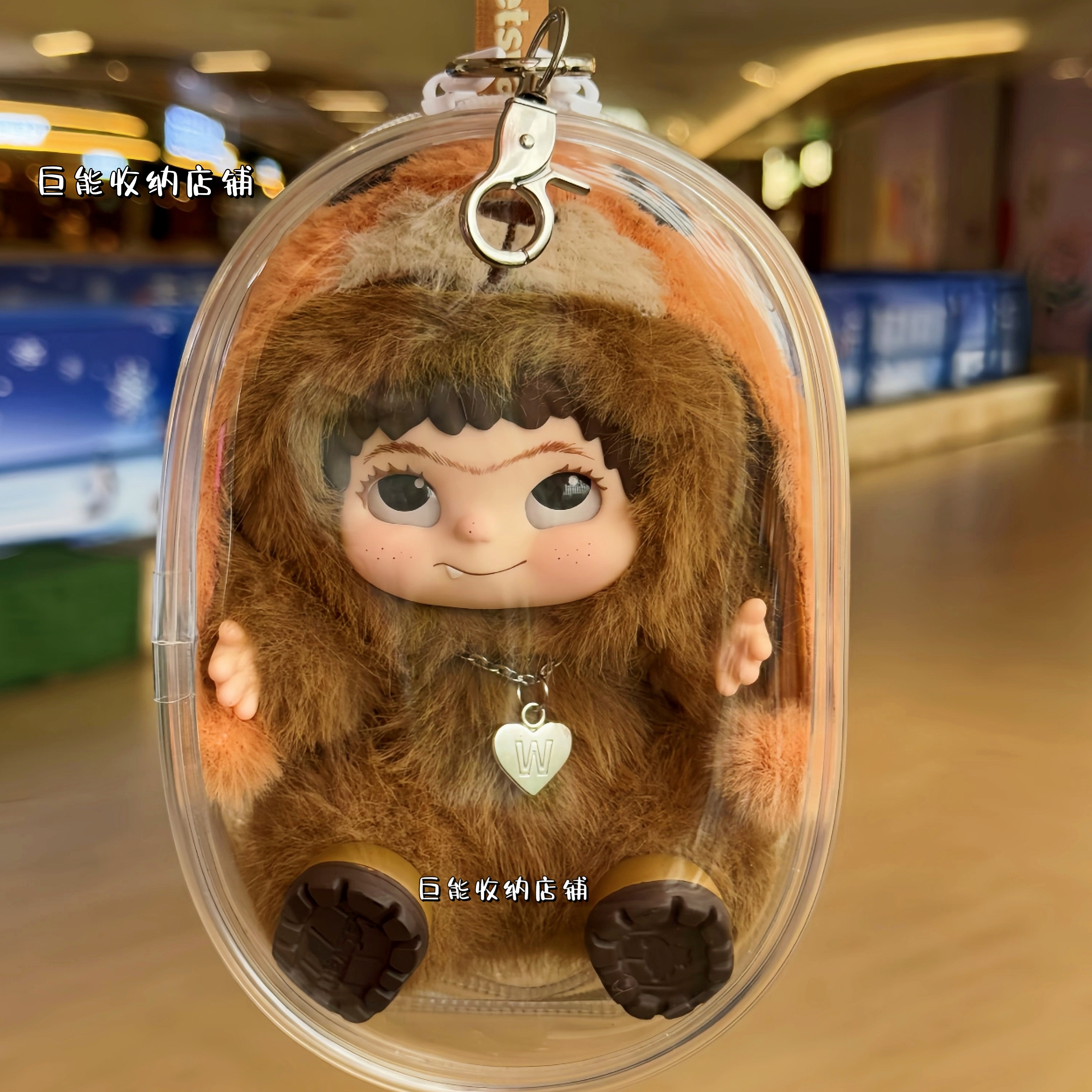 透明娃酷酷遛娃包挂展示盒收纳盒