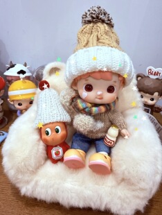 泡泡玛特HACIPUPU哈次噗噗1/12薯条炸虾可动人偶展示沙发道具造景