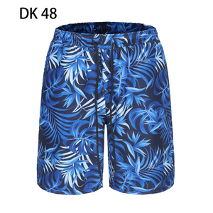 1508-DK48-P20直筒裤速干个性流行简约印花沙滩裤欧美五分裤短裤图片