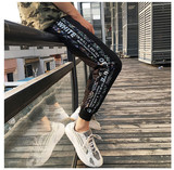 1508-A05-P10夏季大码休闲运动裤男学生青少年印花大货充足，女装休闲裤，星座1508-1