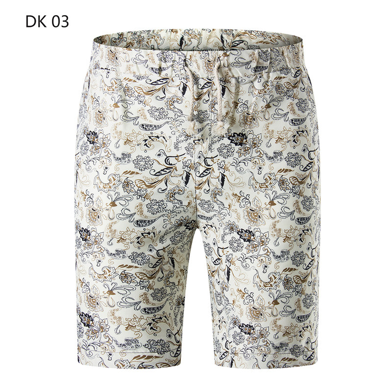 1508-DK03-P20新款沙滩裤印花青年修身大花夏短裤宽松大码五分裤图片