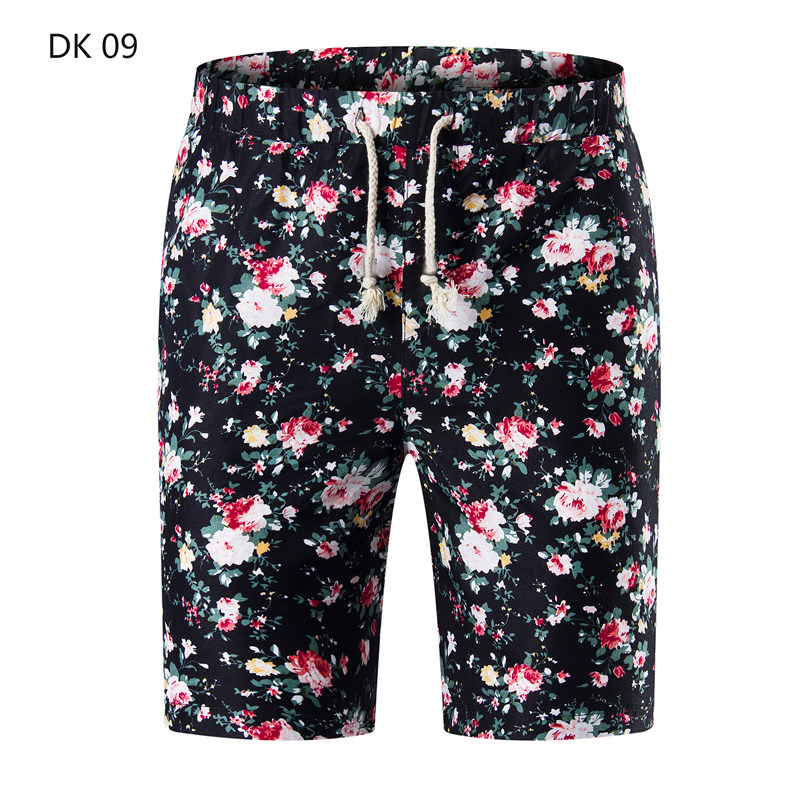1508-DK合集-P20新款沙滩裤印花青年修身大花短裤宽松大码五分裤,男装牛仔裤,星座1508-1