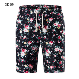 1508-DK09-P20新款沙滩裤印花青年修身大花夏短裤宽松大码五分裤
