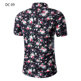 1508-DC09-P20新款大码短袖衬衫印花短袖男夏季新款休闲衬衣潮流，男装衬衫，星座1508-1