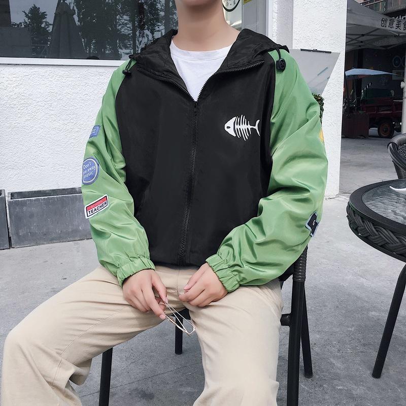 1508-J87-P35秋装青少年夹克男春秋款外套韩版潮流男装潮牌休闲女,男装夹克,星座1508-1
