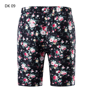 1508-DK09-P20新款沙滩裤印花青年修身大花夏短裤宽松大码五分裤
