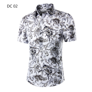 1508-DC02-P20新款2024大码短袖衬衫备货大货男夏季新款衬衣图片