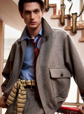 CLNIEH |静奢AUL风意大利进口MTR面料EXCELLA拉链夹克长裤套装