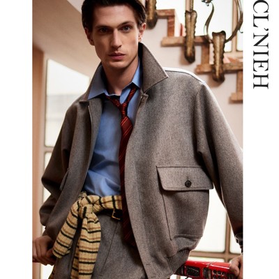 CLNIEH |静奢AUL风意大利进口MTR面料EXCELLA拉链夹克长裤套装