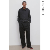 CLNIEH 小开袋立裁西裤 静奢ROW风Marcello款 140支美丽诺羊毛