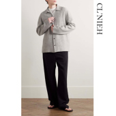 ROW风静奢Barkley华夫格面新澳专供羊绒廓型开衫 CLNIEH 经典