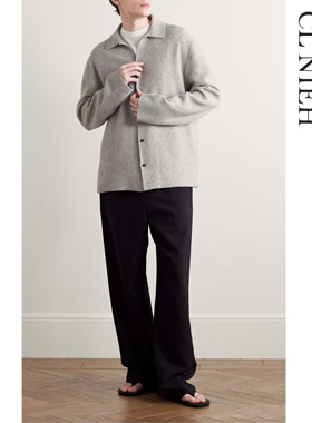 CLNIEH | 经典ROW风静奢Barkley华夫格面新澳专供羊绒廓型开衫