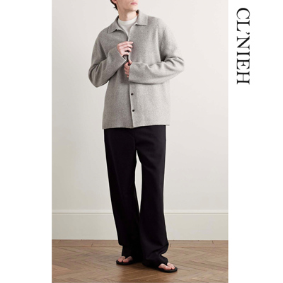 CLNIEH | 经典ROW风静奢Barkley华夫格面新澳专供羊绒廓型开衫