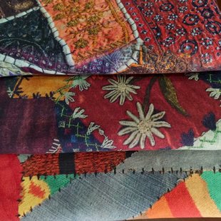 新款棉麻印花布料民族风布料服装面料连衣裙花布棉麻面料