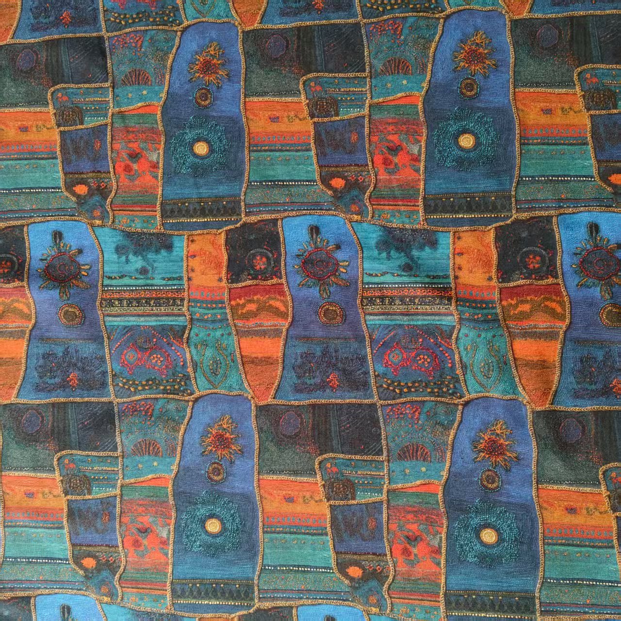 夏季新品印花高档棉麻布料衬衫连衣裙旗袍裙透气棉麻面料