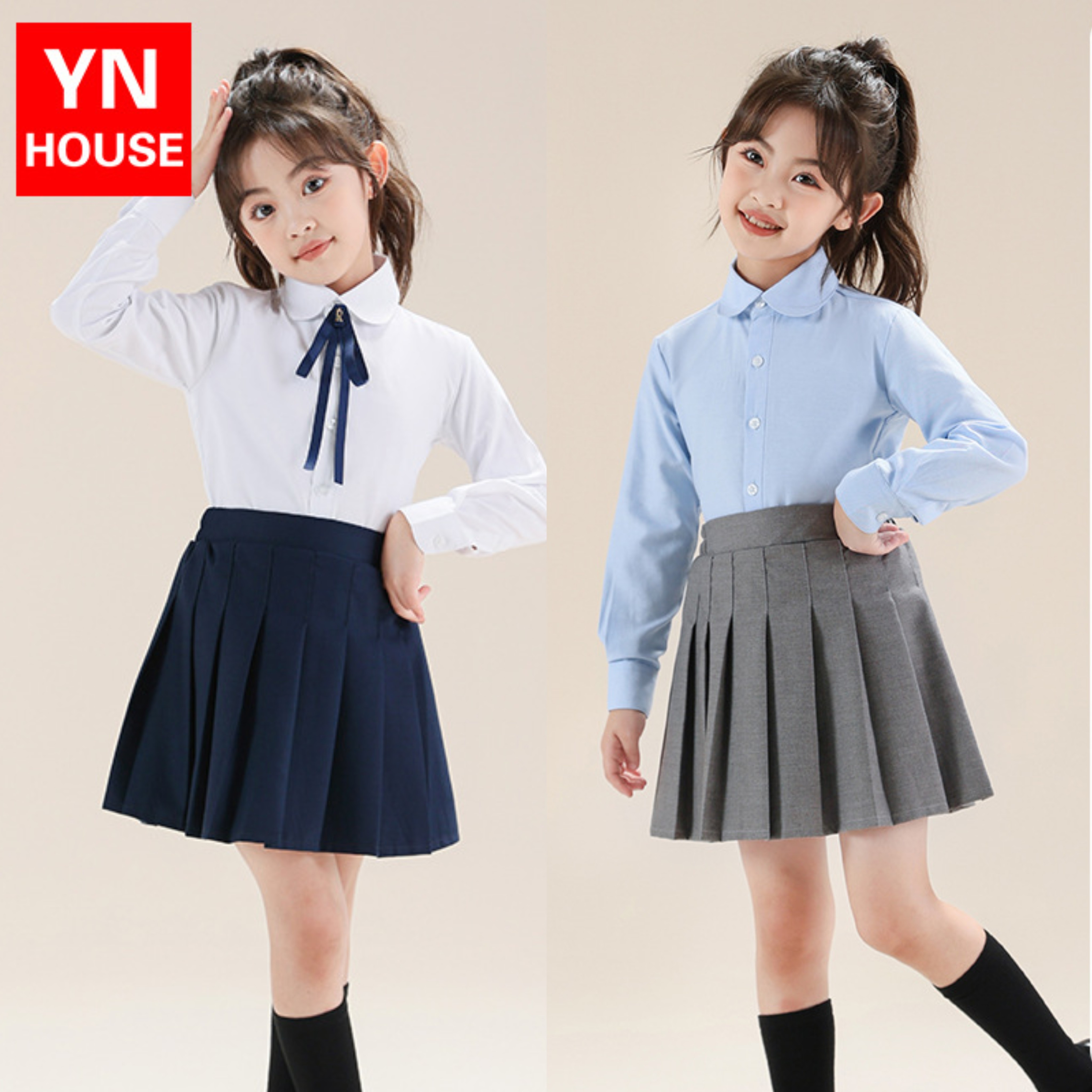 2025小学生校服裙背带演出儿童英伦学院风格子短裙女童半身裙韩版