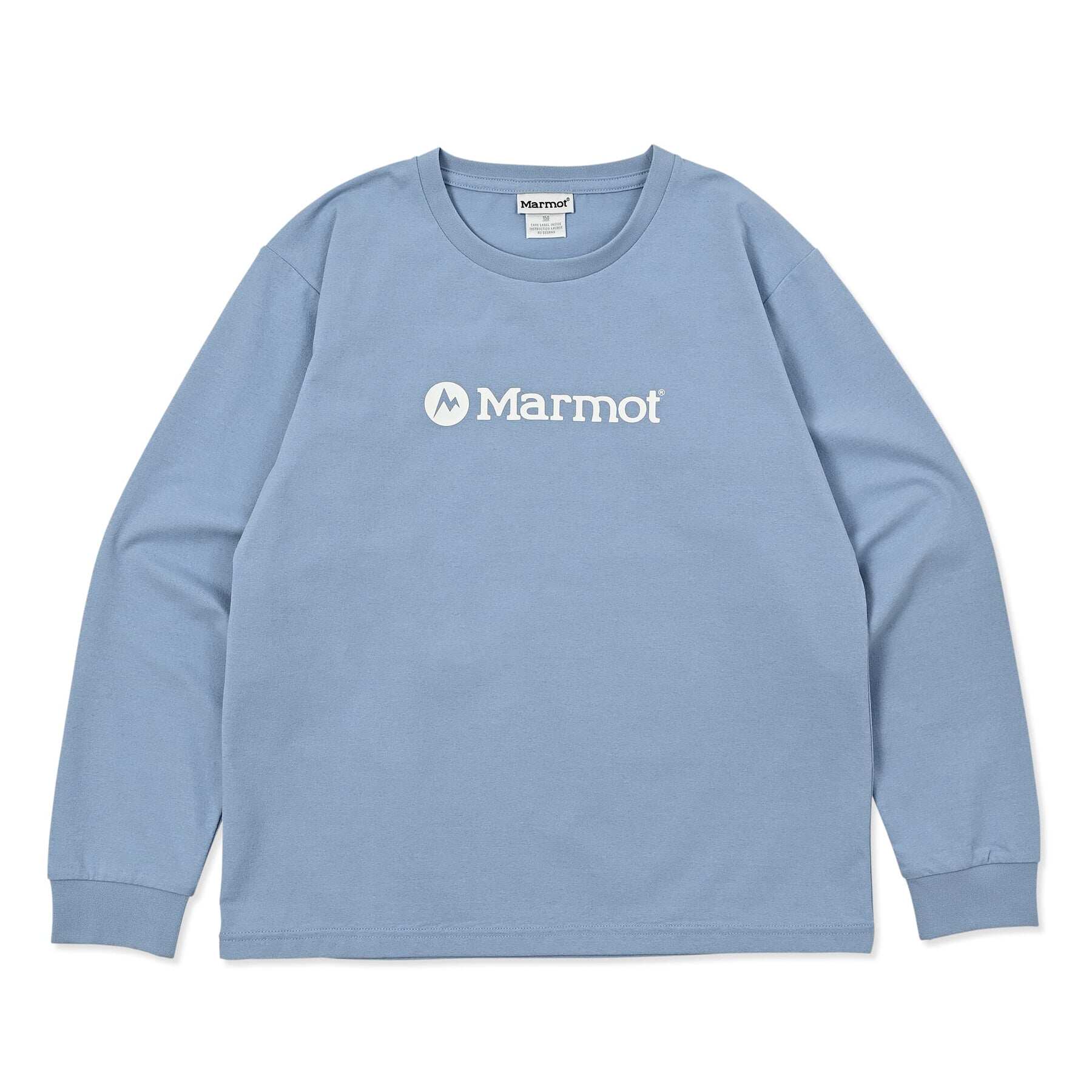 日本25秋冬marmot土拨鼠儿童高尔夫服装吸汗速干简约经典印花长袖