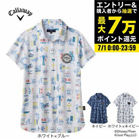 日本25新款卡拉威Callaway高尔夫球女士短袖T恤玩具总动员polo衫