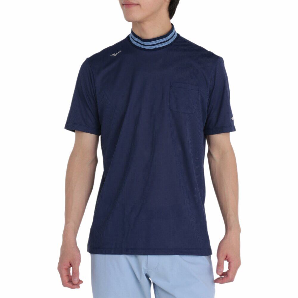 日本25年秋冬款美津浓Mizuno男士高尔夫服装透气活动自如弹力短袖
