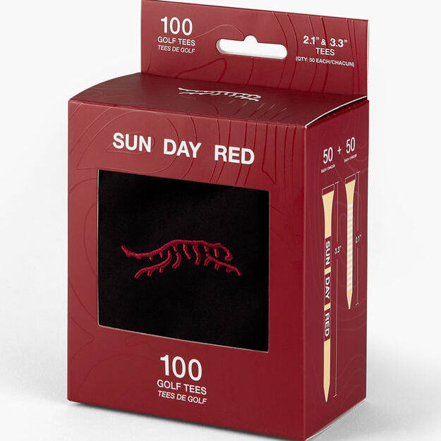 美国正品代购sundayred老虎伍兹高尔夫配饰26年新款golf球tee桦木