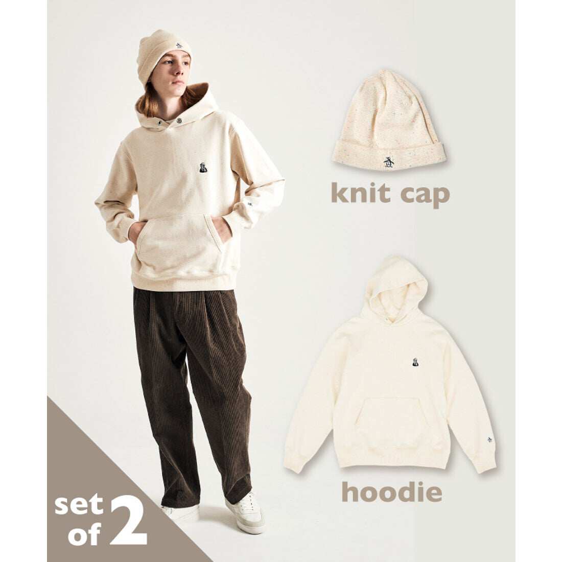 24秋冬日本代购MUNSINGWEAR/万星威高尔夫服装男士时尚卫衣和帽子