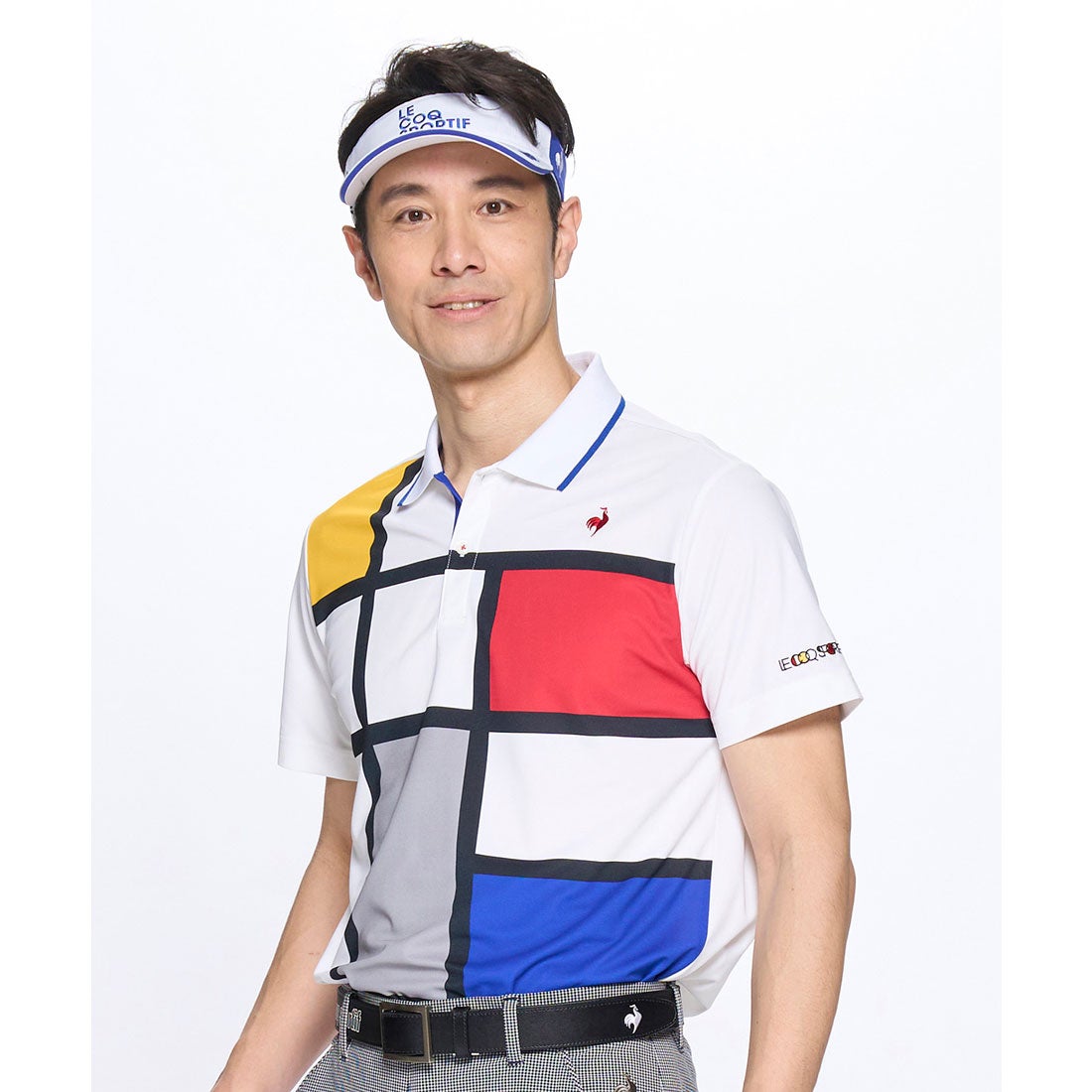 2025年新款日本Le Coq公鸡乐卡克高尔夫服装男士拼色短袖polo衬衫