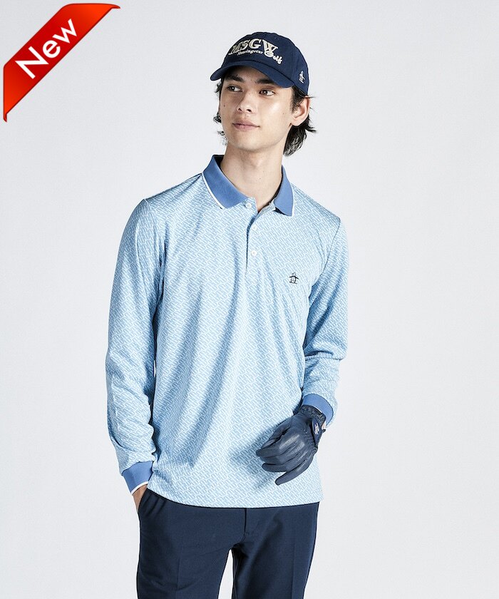 24年日本代购MUNSINGWEAR/万星威高尔夫服装男士长袖吸汗速干衬衫