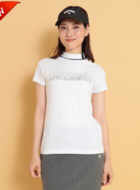 24年秋冬日本代购卡拉威Callaway高尔夫服装女士短袖弹力T恤