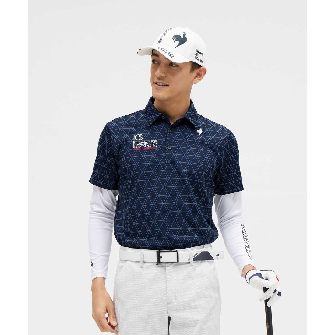 日本26年春夏款Le Coq公鸡乐卡克高尔夫服装时尚吸汗刺绣精致短袖