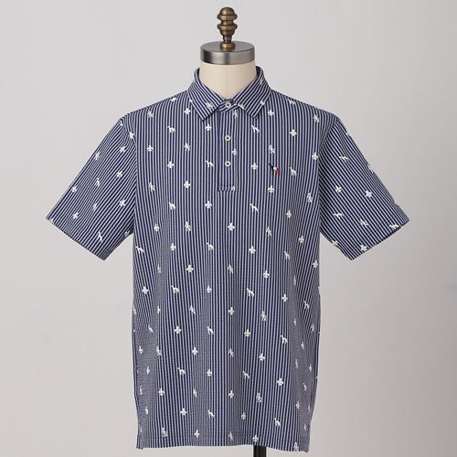 日本26春夏adabat男士高尔夫服装经典条纹时尚精致运动短袖POLO衫
