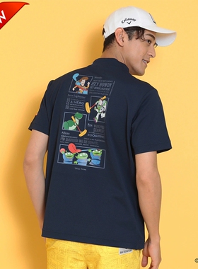日本24新款卡拉威Callaway高尔夫服装男士短袖POLO衫速干T恤toy