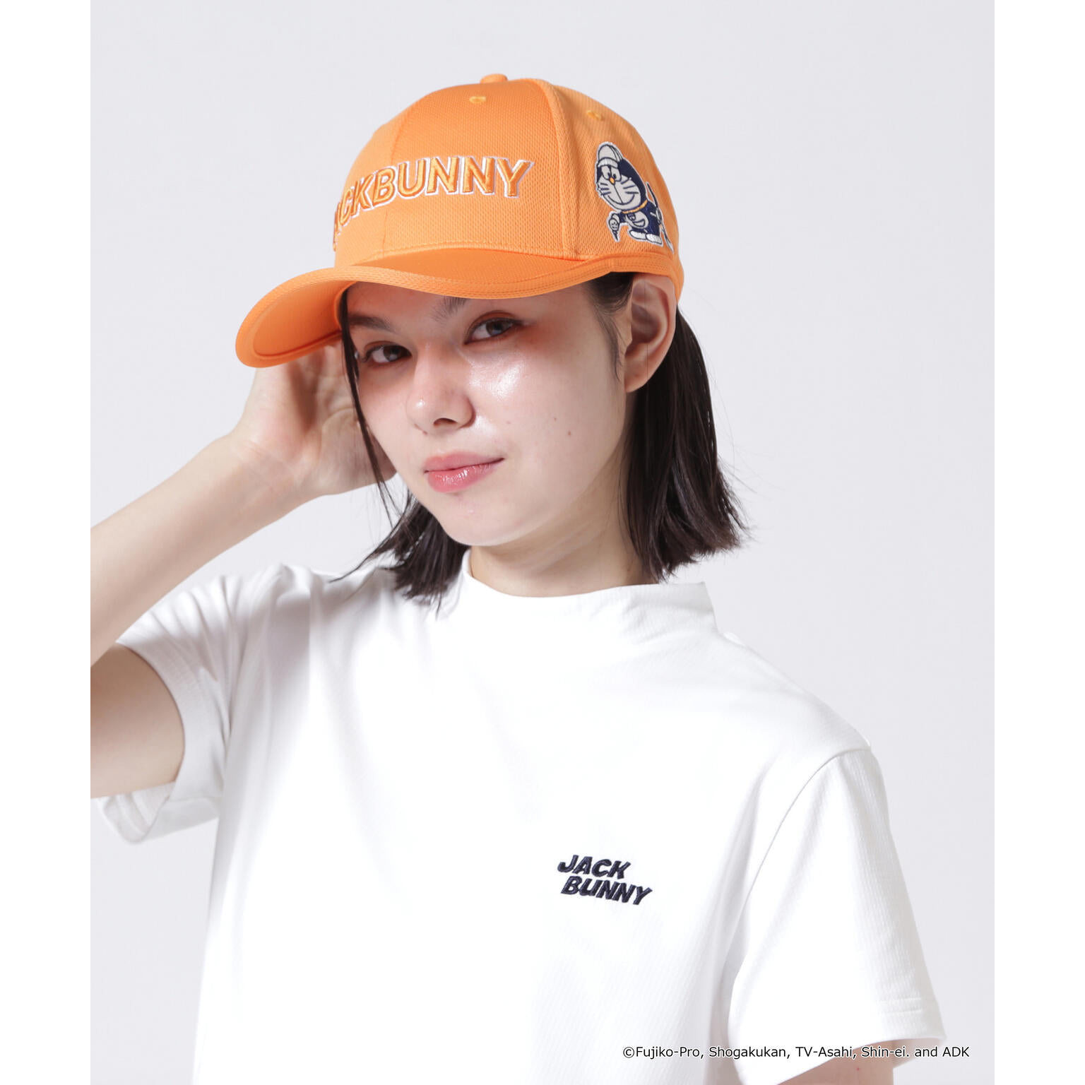 日本26秋冬JACK BUNNY高尔夫经典时尚运动刺绣哆啦A梦联名款帽子
