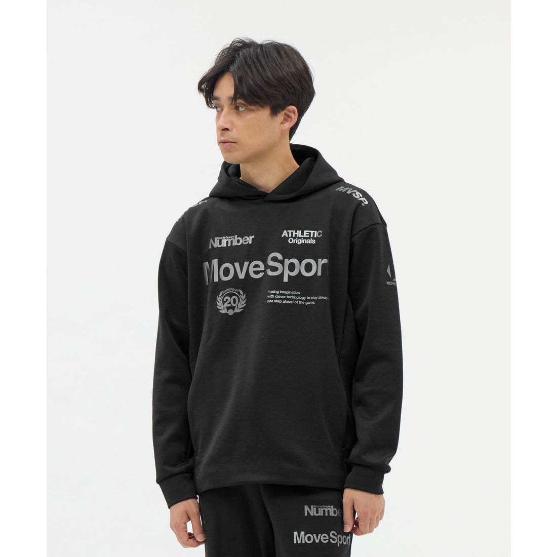 25秋冬新款日本movesport高尔夫运动服男士长袖卫衣速干弹力帽衫
