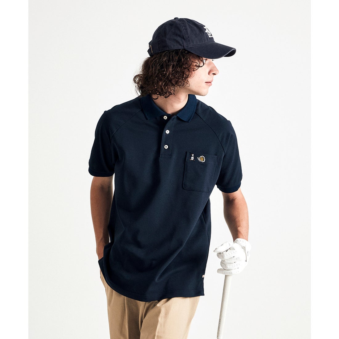 24秋冬日本代购MUNSINGWEAR/万星威高尔夫服装男士特别短袖Polo衫