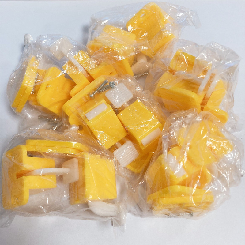 治具配件黄色机架扣短嘴S长嘴L定位扣探针配件治具压扣塑料扣韧性
