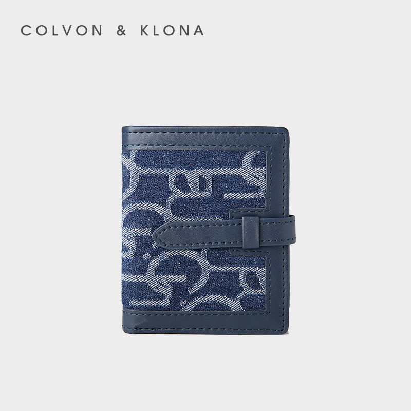Colvon Klona2025新款日系ins小钱包女短款薄款高档卡包潮零钱包